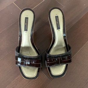 Louis Vuitton Leather Bow Studded Pumps